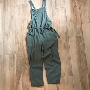 Square neck belted overalls- Universal Thread